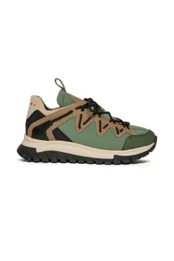 Sneakers | Sneakers>MARNI Hiking-style low top trainers smoke green