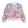 Sweatshirts>MARNI Holiday allover bomber-style sweatshirt placid blue