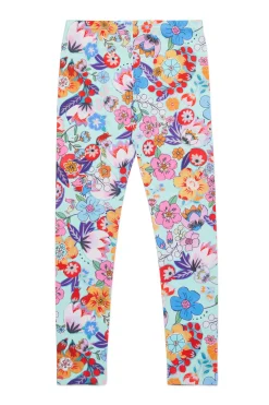 Pants>MARNI Holiday allover leggings pants placid blue