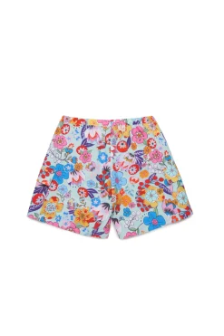 Shorts>MARNI Holiday allover poplin shorts placid blue