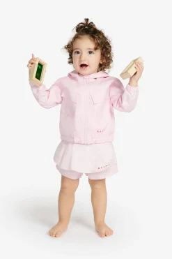 Jackets And Padded Jackets>MARNI Hooded gabardine jacket light pink
