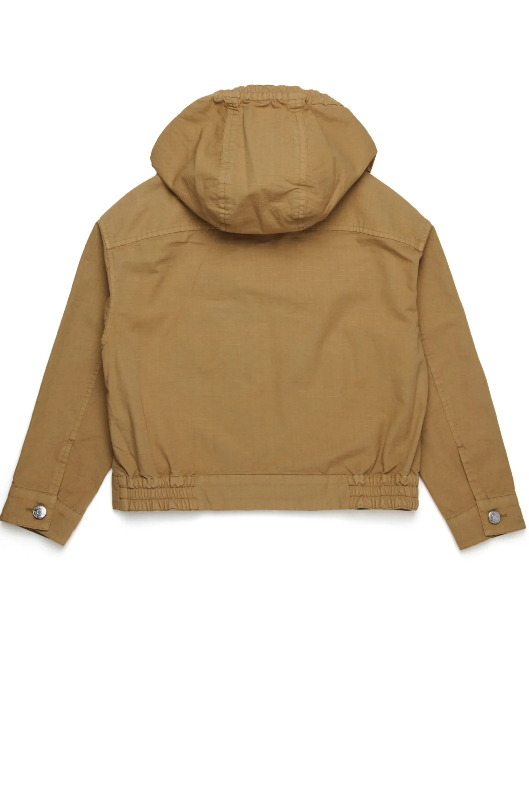 Jackets And Padded Jackets | Jackets And Padded Jackets>DSQUARED2 Hooded jacket in ripstop cotton cornstalk