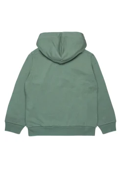 Sweatshirts | Sweatshirts>MARNI Hooded sweatshirt with embroidered logo smoke green