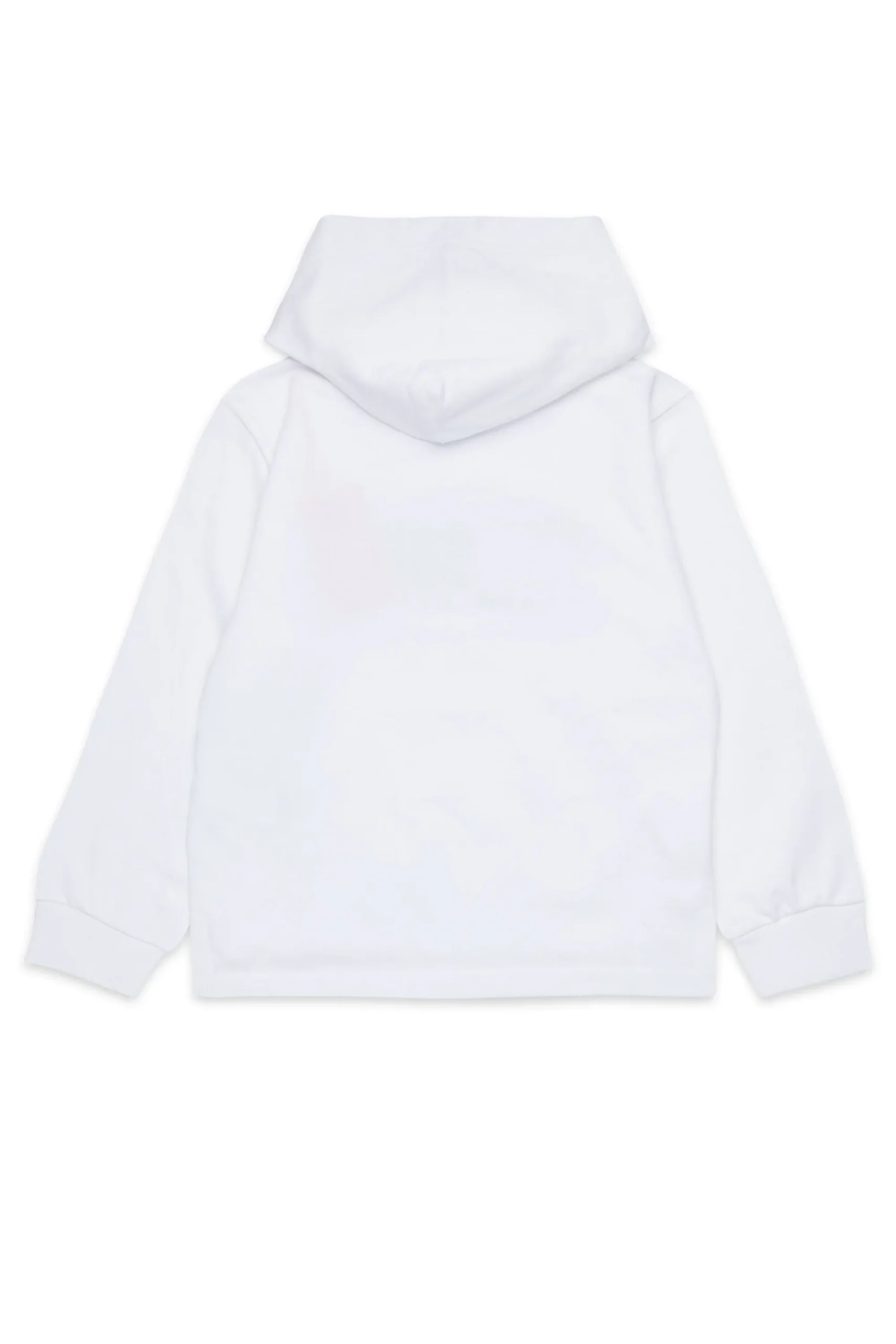 Logomania | Logomania>DIESEL Hooded sweatshirt with triple logo white