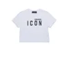 T-Shirts | Activewear>DSQUARED2 ICON branded cropped T-shirt white