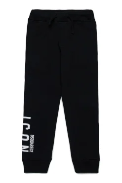 Pants | Activewear>DSQUARED2 ICON branded jogger pants black