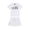 Tracksuits And Baby Set | Activewear>DSQUARED2 ICON branded short pajamas white