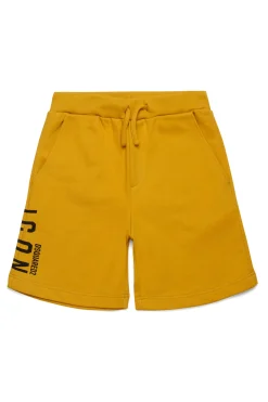 Shorts | Activewear>DSQUARED2 ICON branded shorts mustard yellow