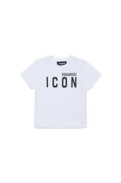 T-Shirts | Activewear>DSQUARED2 ICON branded T-shirt white