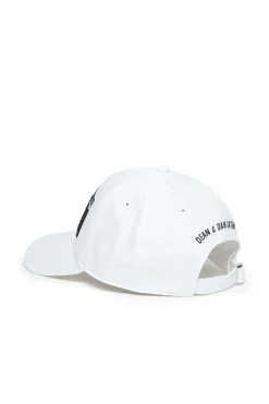 Hats And Caps | Hats And Caps>DSQUARED2 Icon logo gabardine baseball cap white