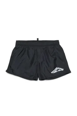 Swimwear>DSQUARED2 Icon New Generation branded boxer swimsuit black