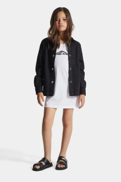 Swimwear>DSQUARED2 Icon New Generation branded cover-up dress white