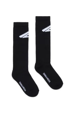 Socks | Socks>DSQUARED2 ICON new generation branded socks black