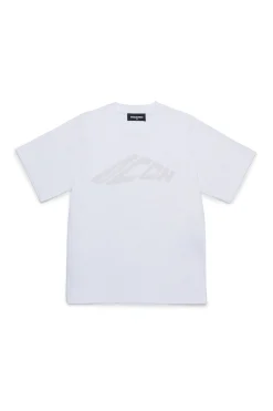 T-Shirts | Logomania>DSQUARED2 Icon New Generation branded T-shirt white