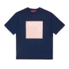 T-Shirts>MAX&Co. Icona t-shirt with logo night blue