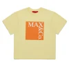 T-Shirts | Logomania>MAX&Co. Icona t-shirt with logo banana light yellow