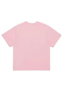 T-Shirts | Logomania>MAX&Co. Icona t-shirt with logo candy pink