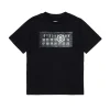 T-Shirts | Logomania>MM6 MAISON MARGIELA Jersey T-shirt branded with Numeric Logo Pixel black