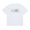 T-Shirts | Logomania>MM6 MAISON MARGIELA Jersey T-shirt branded with Numeric Logo Pixel white