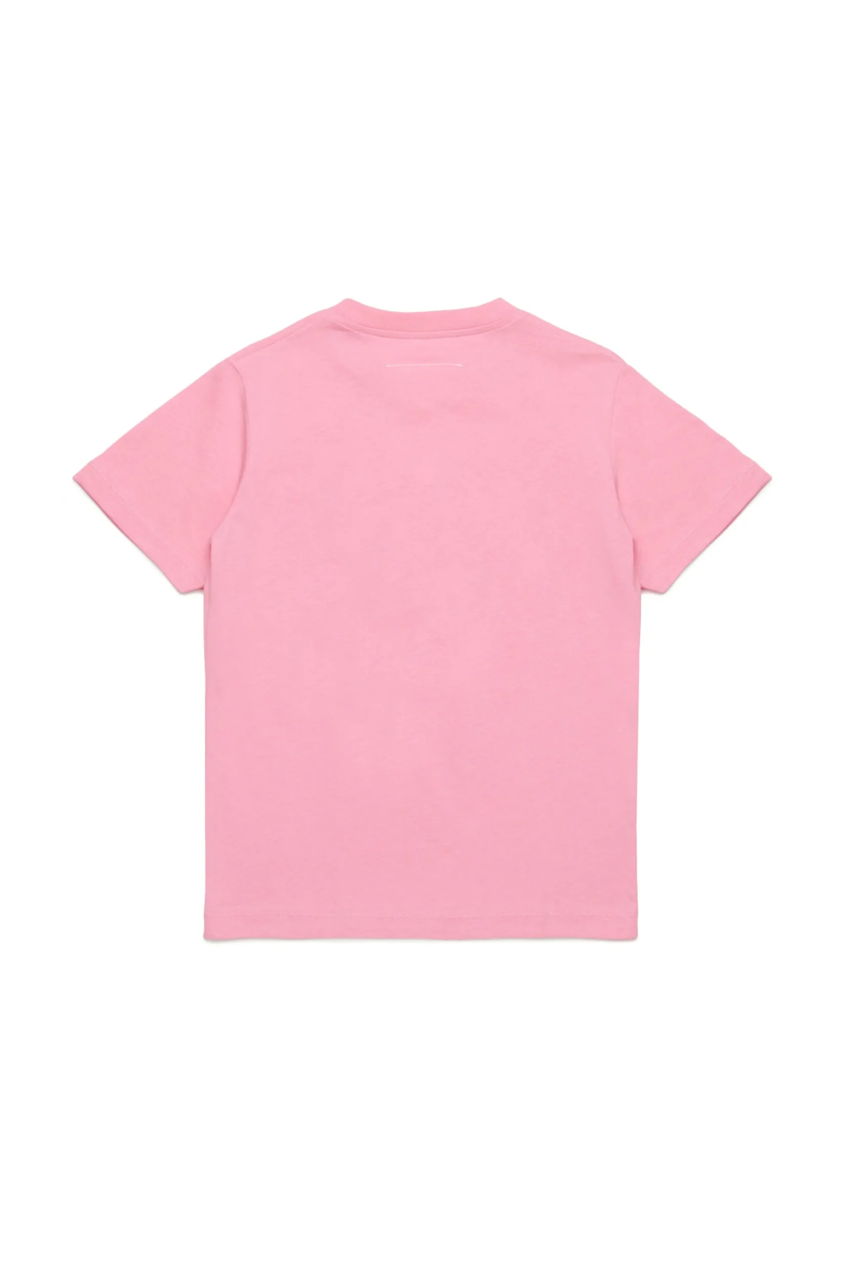T-Shirts | Logomania>MM6 MAISON MARGIELA Jersey T-shirt branded with Numeric Logo Pixel light pink