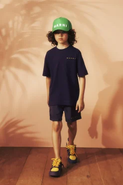 T-Shirts | T-Shirts>MARNI Jersey T-shirt with breast pocket violet