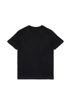 T-Shirts | T-Shirts>DIESEL Jersey T-shirt with Only the Brave logo black