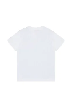 T-Shirts | T-Shirts>DIESEL Jersey T-shirt with digital print white