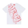 T-Shirts | T-Shirts>DIESEL Jersey T-shirt with faded logo white