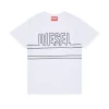 T-Shirts | T-Shirts>DIESEL Jersey T-shirt with logo white