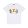T-Shirts | T-Shirts>DIESEL Jersey T-shirt with logo white