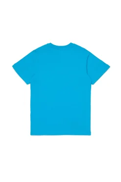 T-Shirts | T-Shirts>DIESEL Jersey T-shirt with logo turquoise