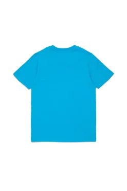 T-Shirts | T-Shirts>DIESEL Jersey T-shirt with logo turquoise