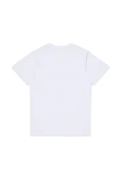 T-Shirts | T-Shirts>DIESEL Jersey T-shirt with logo white