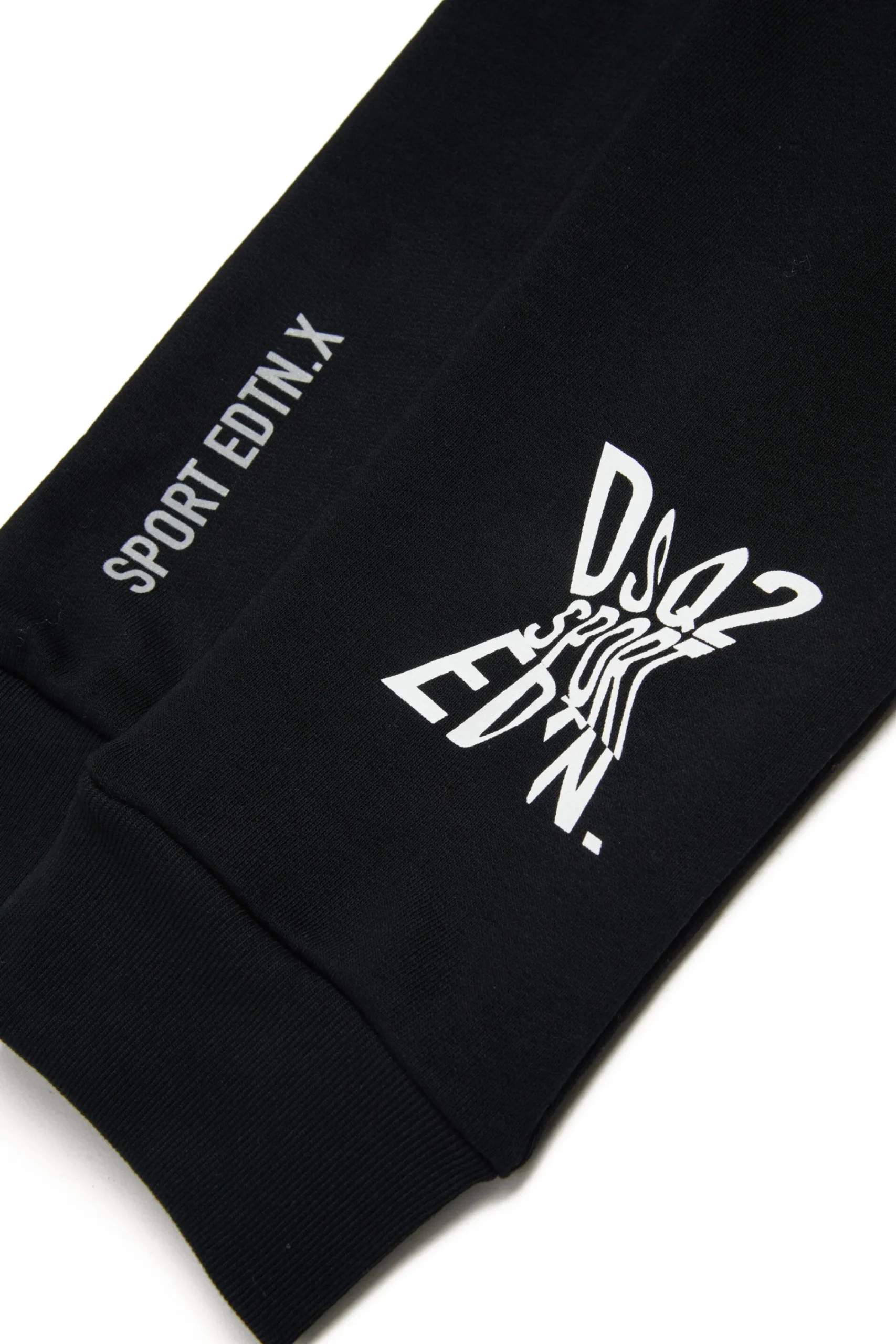 Pants | Pants>DSQUARED2 Joggers with Mister X print black