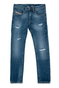Denim-Mania | Denim-Mania>DIESEL JoggJeans® medium blue skinny with rips - 1979 Sleenker blue denim