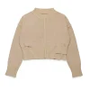 Knitwear | Knitwear>MM6 MAISON MARGIELA Knit pullover with breaks beige