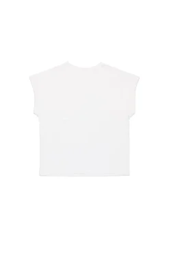 T-Shirts>N°21 Knotted sleeveless T-shirt white