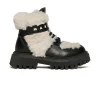 Boots And Combat Boots | Boots And Combat Boots>MARNI Leather and faux fur boots black