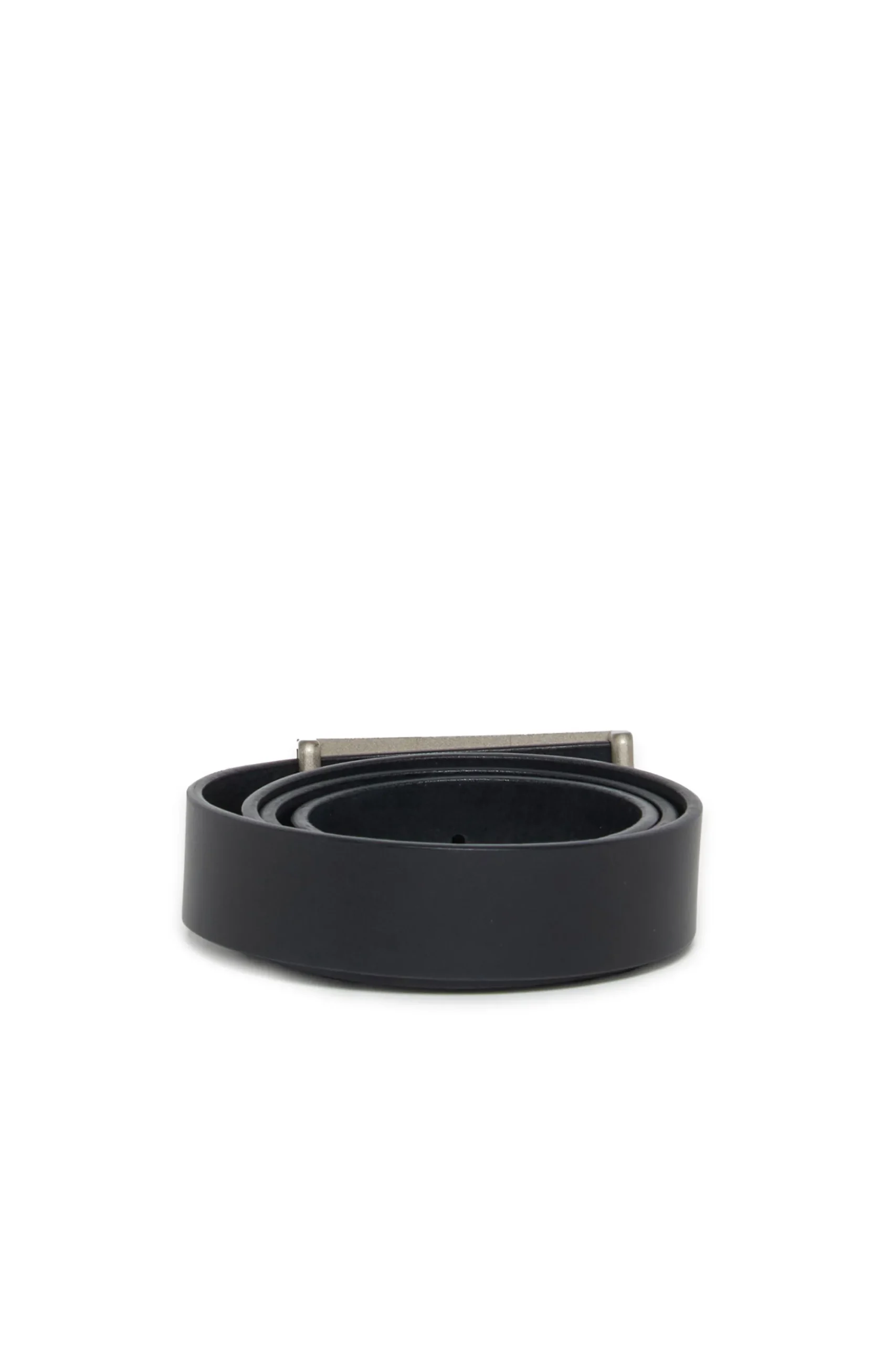 Belts | Logomania>MM6 MAISON MARGIELA Leather belt branded with numeric logo black