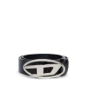 Oval D By Diesel | Oval D By Diesel>DIESEL Leather belt with logo black
