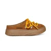 Sneakers | Sneakers>DSQUARED2 Leather Boogie mule trainers warm camel