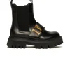 Boots And Combat Boots | Boots And Combat Boots>DSQUARED2 Leather Chelsea Statement boots black
