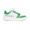 Sneakers | Sneakers>MARNI Leather low trainers colorblock white