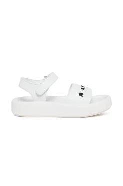 Slippers And Sandals | Slippers And Sandals>MARNI Leather sandals with chunky sole white
