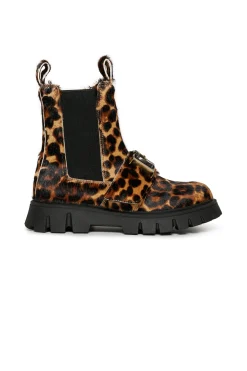 Boots And Combat Boots | Boots And Combat Boots>DSQUARED2 print leather Chelsea boots leopard