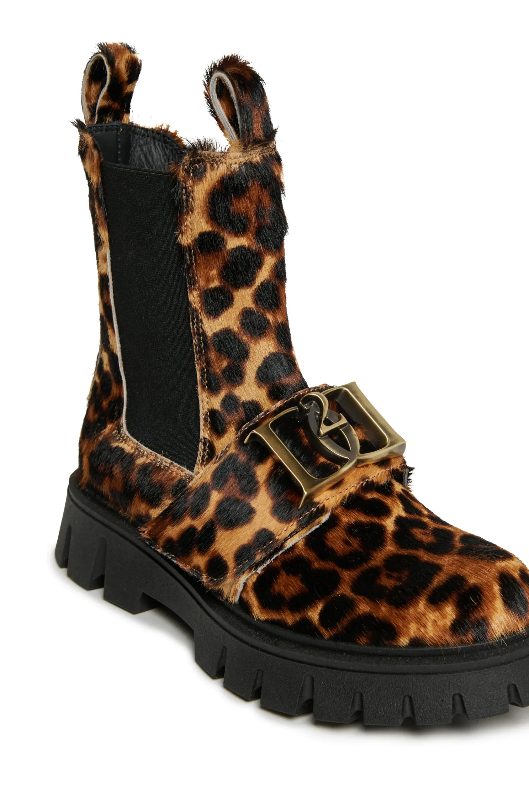 Boots And Combat Boots | Boots And Combat Boots>DSQUARED2 print leather Chelsea boots leopard