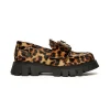 Boots And Combat Boots | Boots And Combat Boots>DSQUARED2 print leather loafers leopard