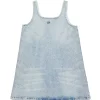 Dresses | Denim-Mania>DIESEL Light denim dress with microstones blue denim