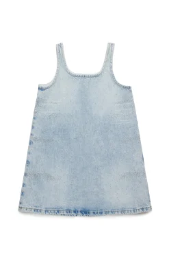 Dresses | Denim-Mania>DIESEL Light denim dress with microstones blue denim