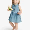 Dresses | Denim-Mania>DIESEL Light denim dress with Oval D logo blue denim